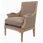 Кресло William Classical Armchair brown flax варинант исполнения - 3 | Loft Concept в Барнауле