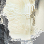 Встраиваемый в стену гипсовый светильник под покраску с эффектом разрушенной стены Antiquity Athena варинант исполнения - 7 | Loft Concept в Барнауле