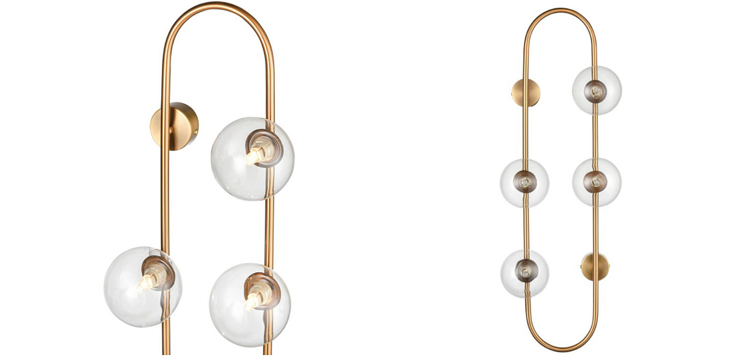 Бра HOOP WALL Lamp Gold Transparent 4 Бра HOOP WALL Lamp Gold Transparent 4 - Loft-Concept в Барнауле