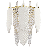 Бра с декором из рельефного стекла в виде перьев Abelia Feather Wall Lamp варинант исполнения - 1 | Loft Concept в Барнауле