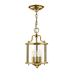 Подвесной светильник с прозрачным стеклянным цилиндрическим плафоном в классическом стиле на цепи Hinkley варинант исполнения - 13 | Loft Concept в Барнауле