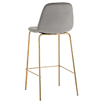 Барный стул на золотистых ножках VENDRAMIN Grey варинант исполнения - 4 | Loft Concept в Барнауле