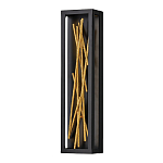 Бра в прямоугольной черной рамке с декором в виде ветвей в золотой отделке Hinkley варинант исполнения - 1 | Loft Concept в Барнауле