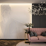 Барельеф AUDREY HEPBURN варинант исполнения - 1 | Loft Concept в Барнауле