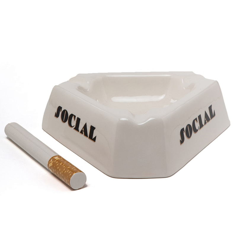 Блюдо Seletti Social Smoker Белый Черный Блюдо Seletti Social Smoker Белый Черный в Барнауле | Loft Concept