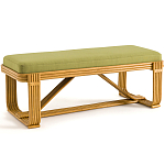 Скамья из ротанга с подушкой Mattia Rattan Bench варинант исполнения - 1 | Loft Concept в Барнауле