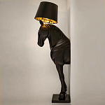 Horse Statue Floor Lamp Большой светильник Черная Лошадь варинант исполнения - 3 | Loft Concept в Барнауле