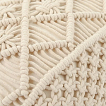 Чехол на подушку с макраме бежевого цвета Macrame варинант исполнения - 2 | Loft Concept в Барнауле