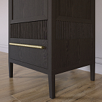 Узкий Шкаф Primo с 2 выдвижными ящиками Темный орех варинант исполнения - 4 | Loft Concept в Барнауле