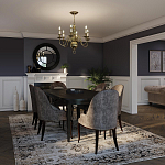 Люстра цвета латунь с 6-ю лампами в форме свечей в классическом стиле Hinkley варинант исполнения - 8 | Loft Concept в Барнауле