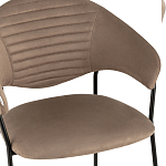 Коричневый стул с обивкой из искусственной замши Alexis варинант исполнения - 6 | Loft Concept в Барнауле