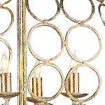 Люстра в форме шара с рядами из колец Million Rings варинант исполнения - 1 | Loft Concept в Барнауле