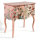 Комод розовый с росписью Цветы L.XV CHEST OF DRAWERS Flowers варинант исполнения - 2 | Loft Concept в Барнауле