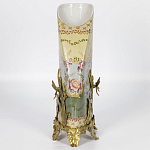 Фарфоровая ваза с бронзовыми элементами Eden Garden варинант исполнения - 6 | Loft Concept в Барнауле