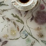 Круглый журнальный столик со столешницей из эпоксидной смолы Epoxy Resin Flowers Coffee Table варинант исполнения - 11 | Loft Concept в Барнауле