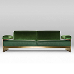 Эксклюзивный Диван в стиле Арт-деко Phoenix с элегантными латунными элементами  варинант исполнения - 1 | Loft Concept в Барнауле