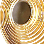 Бра с рельефным круглым плафоном янтарного цвета Savio Glass Disc Light варинант исполнения - 4 | Loft Concept в Барнауле