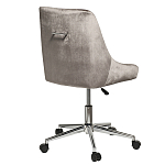 Кресло офисное с обивкой из серого велюра Stylish Velor Office Chair варинант исполнения - 1 | Loft Concept в Барнауле
