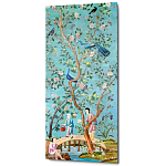 Постер на холсте в стиле шинуазри Chinoiserie Bridge in the garden Poster варинант исполнения - 1 | Loft Concept в Барнауле