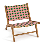 Кресло низкое из массива тика Barbados варинант исполнения - 2 | Loft Concept в Барнауле