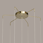 Люстра с 7-ю плафонами из прозрачного стекла в форме шара Orb Cascade  варинант исполнения - 13 | Loft Concept в Барнауле