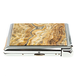 Портсигар с газовой зажигалкой из натурального камня Оникс Stone Cigarettes Cases варинант исполнения - 10 | Loft Concept в Барнауле