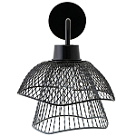 Бра с сетчатым металлическим абажуром Black Mesh Lampshade варинант исполнения - 2 | Loft Concept в Барнауле