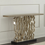 Консоль с прямоугольной столешницей и фактурным основанием Waves варинант исполнения - 1 | Loft Concept в Барнауле