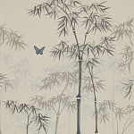 Обои ручная роспись Distant Bamboo Special Colourway on white dyed paper варинант исполнения - 2 | Loft Concept в Барнауле