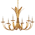 Люстра золотая с декором в виде перьев Bunch of Feathers варинант исполнения - 3 | Loft Concept в Барнауле