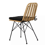 Стул с ротанговым плетением Wicker Stool без подлокотников варинант исполнения - 3 | Loft Concept в Барнауле