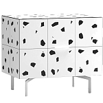 Тумба белая с рисунком Grande Graphspots варинант исполнения - 1 | Loft Concept в Барнауле