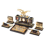 Настольный письменный набор из яшмы и долерита с декором Двуглавый орел Manager Organizer варинант исполнения - 2 | Loft Concept в Барнауле