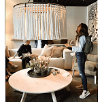 Люстра белая плетеная с кисточками Boho Tassel Chandelier варинант исполнения - 2 | Loft Concept в Барнауле