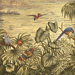 Обои ручная роспись Le Brésil Amarelo Deep Rich Gold варинант исполнения - 3 | Loft Concept в Барнауле