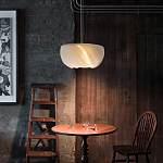 Подвесной светильник с белыми изящными декоративными лепестками Volumetric Petal Lamp варинант исполнения - 3 | Loft Concept в Барнауле