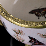 Фарфоровая чаша с бронзовыми элементами Eden Garden варинант исполнения - 6 | Loft Concept в Барнауле