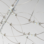 Люстра подвесная с тонкой металлической конструкцией цвета хром Quasar варинант исполнения - 4 | Loft Concept в Барнауле