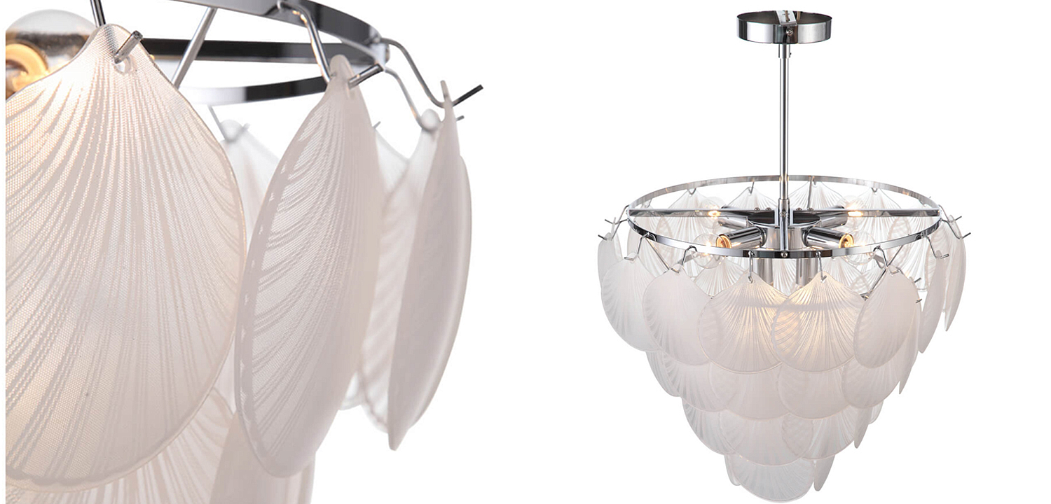 Люстра Glass Shells Suspension Chandelier Люстра Glass Shells Suspension Chandelier - Loft-Concept в Барнауле