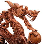 Панно из дерева дракон Panel With Animals варинант исполнения - 2 | Loft Concept в Барнауле