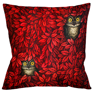 Декоративная подушка с Совами Red Forest