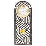 Часы подарочные настольные в виде погона Генерала из натурального камня Змеевик Silver Military Clock варинант исполнения - 4 | Loft Concept в Барнауле