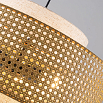 Подвесной светильник с декоративным поясом из плетеного бамбука Biuloggicu варинант исполнения - 5 | Loft Concept в Барнауле