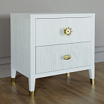 Тумба прикроватная с двумя ящиками Elsa Dreams White варинант исполнения - 1 | Loft Concept в Барнауле