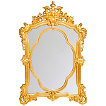 Зеркало с ажурной раме золотого цвета Classic Ornament Mirror варинант исполнения - 1 | Loft Concept в Барнауле