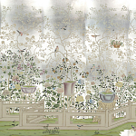 Обои ручная роспись Temple Newsam White Gold gilded silk варинант исполнения - 1 | Loft Concept в Барнауле