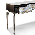 Консоль с 3-мя выдвижными ящиками и фасадом с эффектом трещины Visionnaire варинант исполнения - 1 | Loft Concept в Барнауле