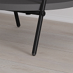 Стол приставной с 2-мя круглыми столешницами цвета антрацит ESSEL SIDE TABLE ANTHRACITE варинант исполнения - 2 | Loft Concept в Барнауле
