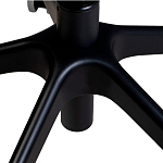 Стул с мягкой синей обивкой из велюра и подъемно-поворотным механизмом на черных колесиках Harper Blue варинант исполнения - 6 | Loft Concept в Барнауле