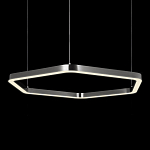 Люстра подвесная светодиодная в форме шестиугольника Диаметр 100 см Hexagon Horizontal варинант исполнения - 4 | Loft Concept в Барнауле